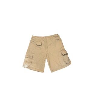 Arizona Jean Company Mens Cargo Shorts Khaki Size 34 Cotton Blend Casual